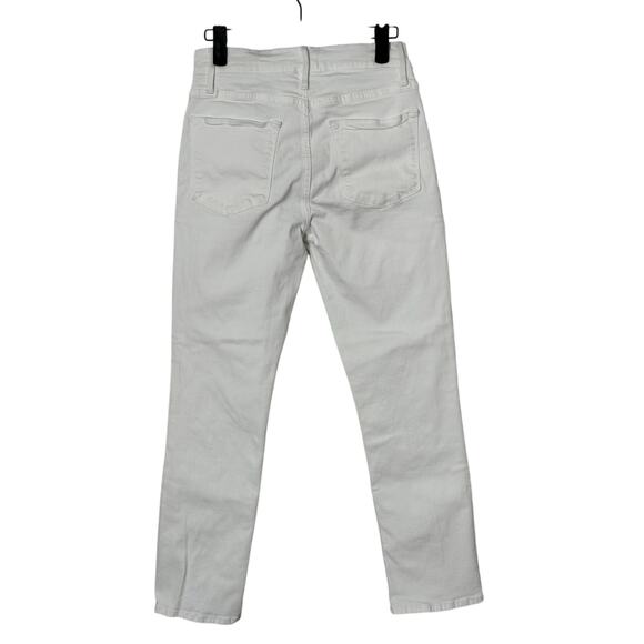 FRAME Le High Straight Jeans in Blanc Size 27 - Picture 5 of 16